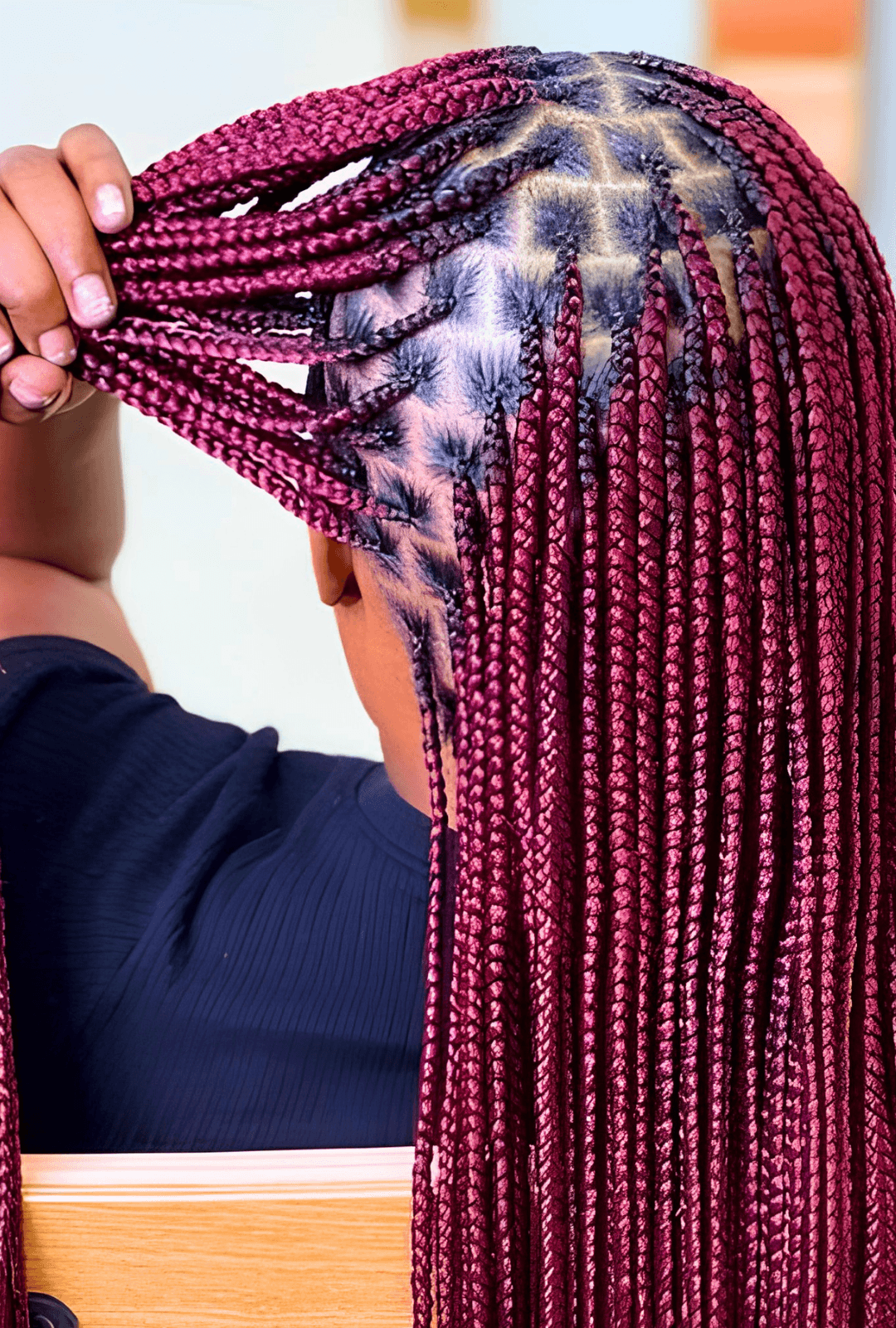 Color Knotless Braids