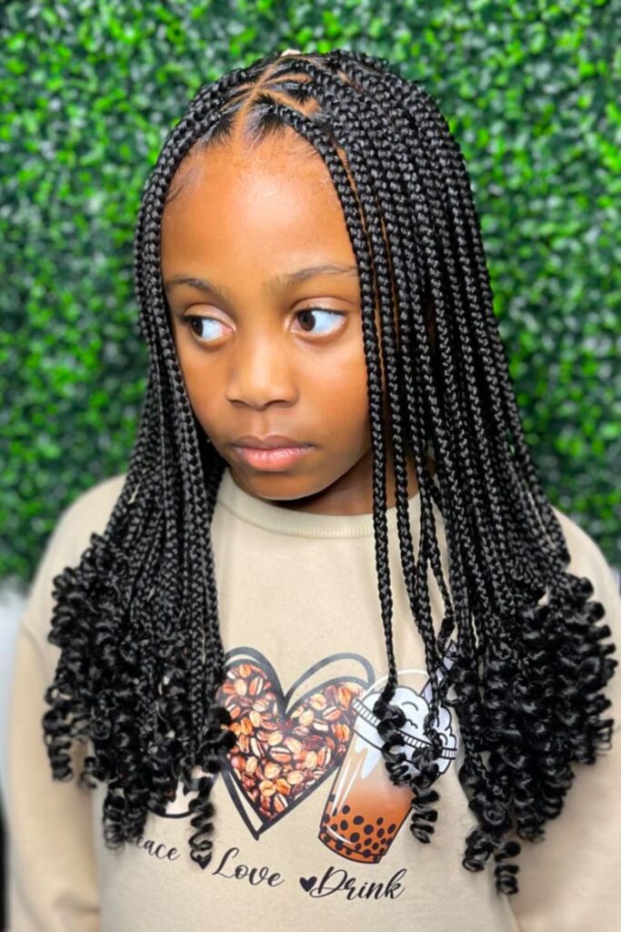 kids braiding salon